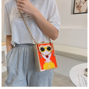 Get Exclusive Funky Glasses Style Print Cross Body Bag