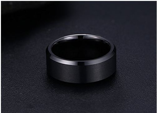 Men Power Pack  Black Tungsten Ring
