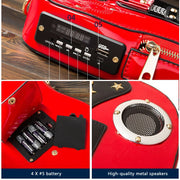 Guitar Shaped Bluetooth Speaker Cross Body Bag